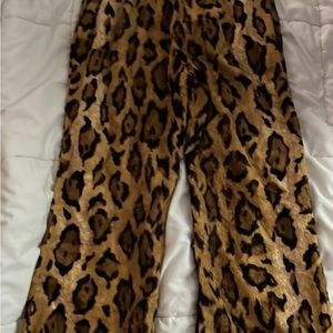 Leopard print two piece set